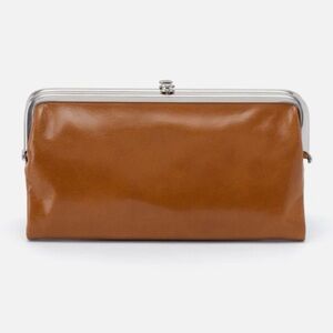 HOBO Lauren Clutch Wallet Truffle Tan Cognac